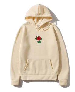 Rose Print Unisex Hoodie