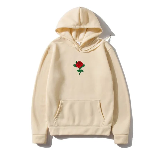 Rose Print Unisex Hoodie