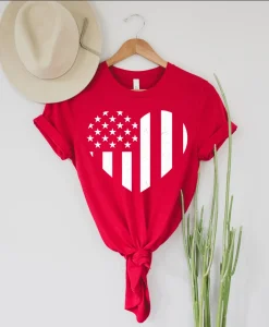 Stars And Stripes Heart Shirt