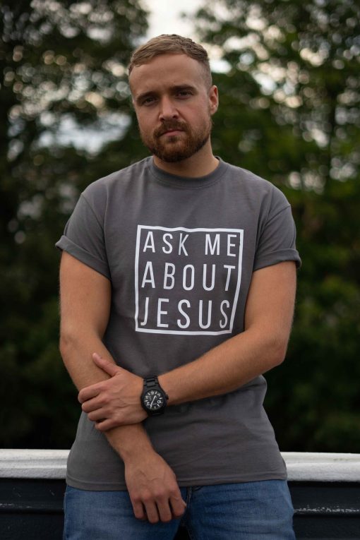 Ask Me About Jesus Christian T-Shirt