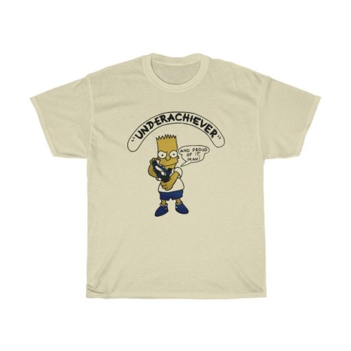 Bart Simpson Underachiever Funny 90s Parody Unisex T Shirt