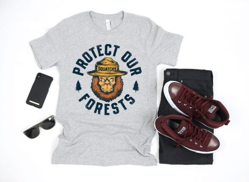 Bigfoot Protect Our Forests T Shirt