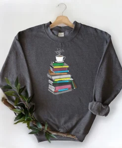 Book And Coffee Lover Sweatshirt