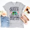 Camper Queen Flamingo Camping T Shirt