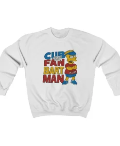 Chicago Cubs 1990s Retro Bart Simpson Bootleg Unisex Crewneck Sweatshirt