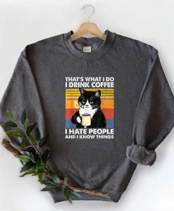 Coffee Cat Lover Sweatshirt