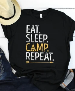 Eat Sleep Camp Repeat Shirt