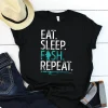 Eat Sleep Fish Repeat Shirt