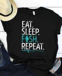 Eat Sleep Fish Repeat Shirt