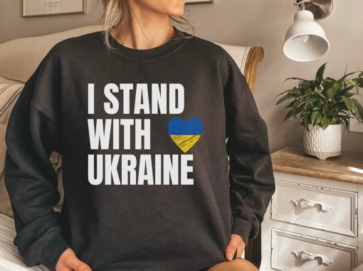 I Stand With Ukraine Unisex Sweatshirt