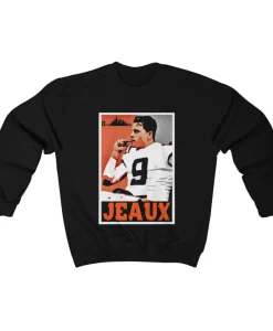 Joe Burrow Jeaux Burreaux Cajun Cincinnati Bengals CrewNeck Sweatshirt