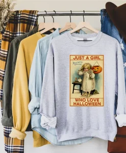 Just A Girl Who Loves Halloween Sweatshirt