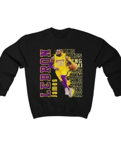 Lebron James Los Angeles Lakers King GOAT Unisex Sweatshirt