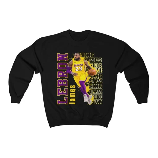 Lebron James Los Angeles Lakers King GOAT Unisex Sweatshirt