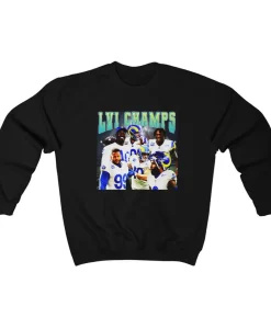 Los Angeles Rams 2022 Super Bowl LVI Champs Champions Unisex Crew Neck Sweatshirt