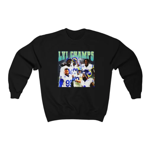 Los Angeles Rams 2022 Super Bowl LVI Champs Champions Unisex Crew Neck Sweatshirt