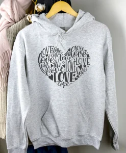 Love Retro Style Hoodie