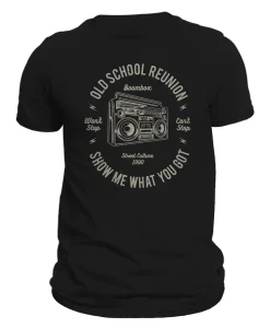 Old School Reunion Boombox Retro Men's T-Shirt