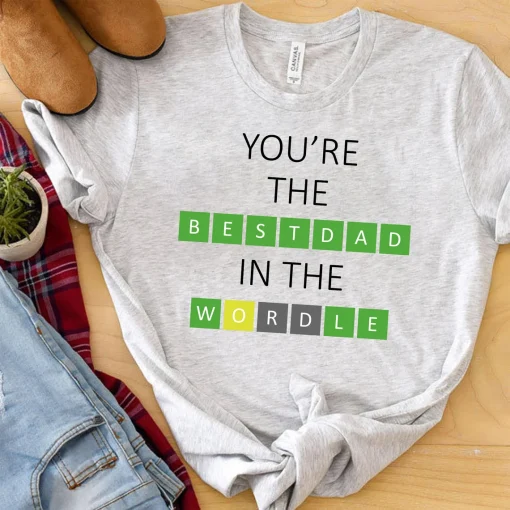 Wordle Dad Fathers Day Shirt