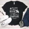 Life is Better with a Beer and a Campfire Unisex T-Shirt