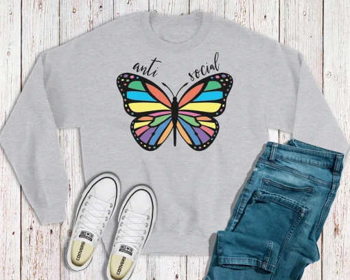 Anti Social Butterfly Sweatshirt