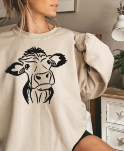 Cow Head Sweatshirt