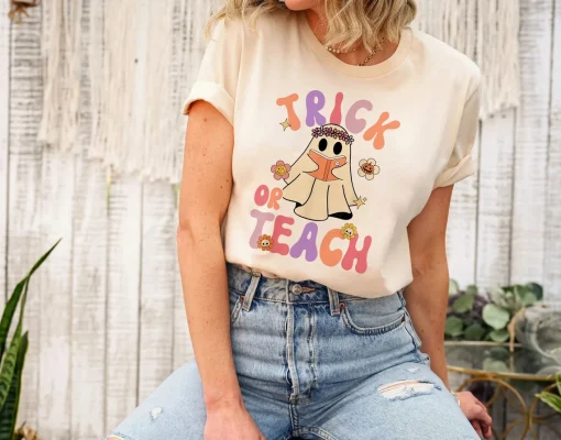 Groovy Trick or Teach Boo Shirt