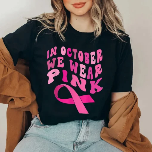 In October We Wear Pink T-Shirt