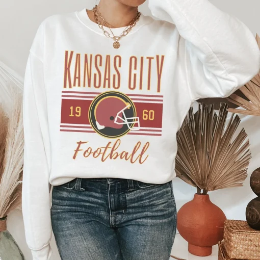 Kansas City Football Retro Crewneck Sweatshirt