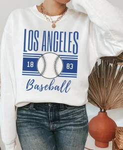 Los Angeles Baseball Retro Crewneck Sweatshirt