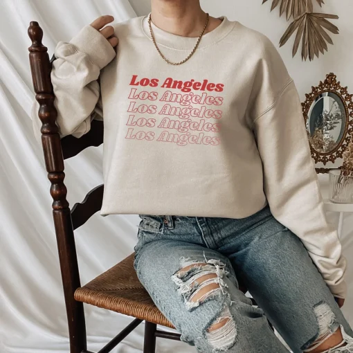 Los Angeles Ombre Crewneck Sweatshirt