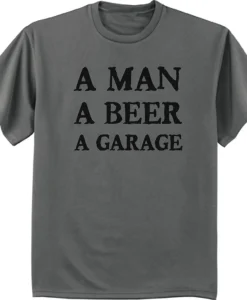 Man Beer Garage T Shirt