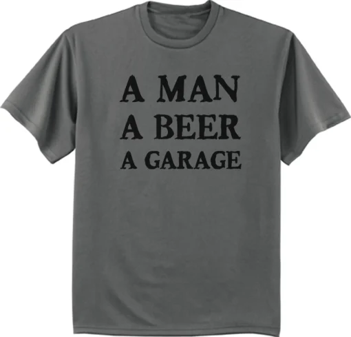 Man Beer Garage T Shirt