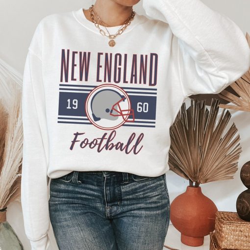 New England Football Retro Crewneck Sweatshirt