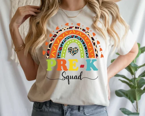 Rainbow Pre-K Squad Tshirt