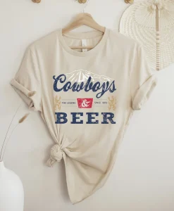 Cowboys And Beer Vintage T shirt