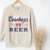 Cowboys and Beer Crewneck Sweatshirt