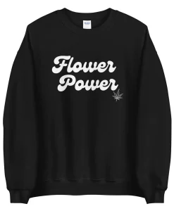 Flower Power weed leaf sweatshirt