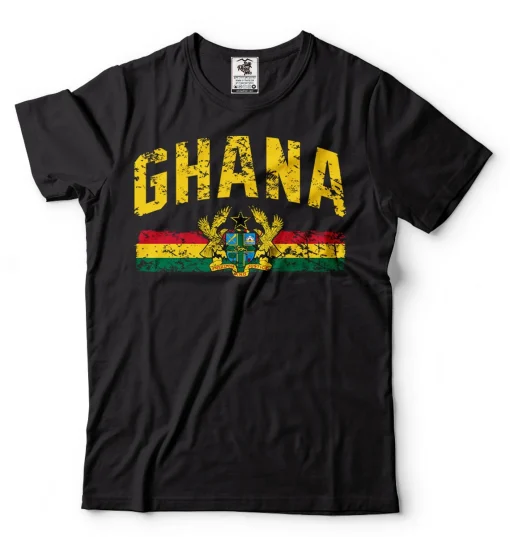 Ghana Coat of Arms Flag Tee Shirt