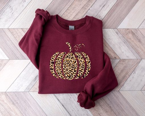 Leopard Pumpkin Sweatshirt