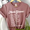 Never Gonna Check List Shirt