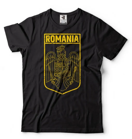 Romanian heritage flag Tee shirt