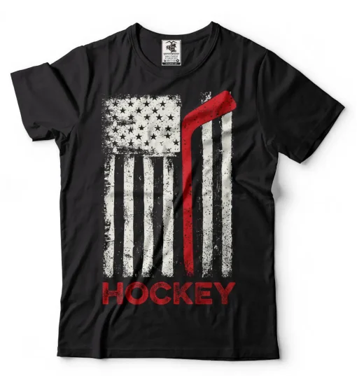 USA Flag Hockey T-Shirt