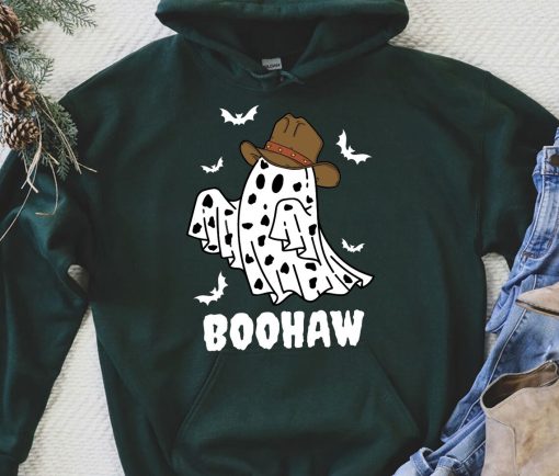 Boo Haw Ghost Halloween Hoodie