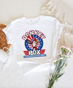 Donkey Pox Usa Flag T-shirt