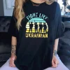 Fight Like Ukrainian Distressed Yellow and Blue Shirt