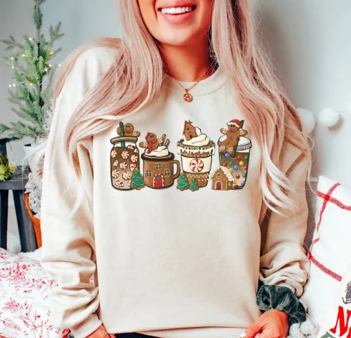 Gingerbread Christmas Coffee Sweatshirt