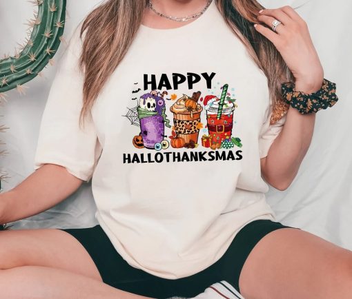 Happy Hallothanksmas Coffee Cup Shirt