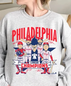 Philadelphia 2022 League Champions Caricature Sweatshirt