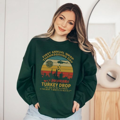 First Annual WKRP Thanksgiving Day Turkey Drop Sweatshirt